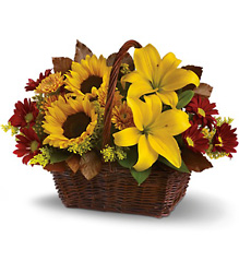 Golden Days Basket from Carl Johnsen Florist in Beaumont, TX